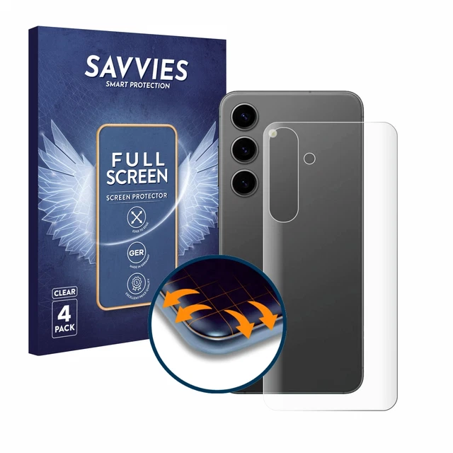Savvies 4 Pellicole Protettive Full Cover Per Gigaset COMFORT 520A – 3D Curved, Autorigeneranti, Trasparenti – Made In Germany