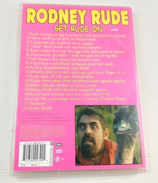 Rodney Rude Livecd RODNEY RUDE, GET Rude On - Live On Stage. Volume 4 Stand Up Comedian ...