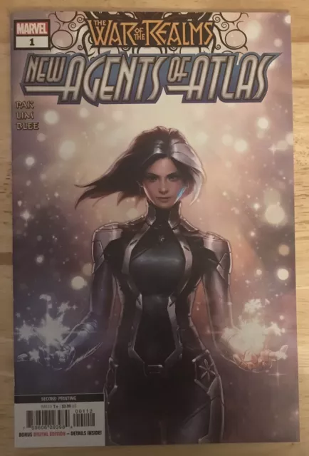 War of Realms Agents of Atlas #1 2019 2nd Printing Variant Marvel Comic