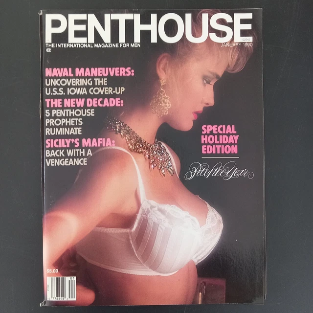 PENTHOUSE MAGAZINE JANUARY 1990 Holiday Edition Stephanie Page 4 Panel
