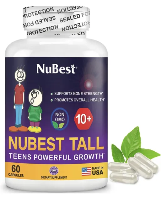 NuBest Tall 10+ Growth Boots Supplement For Chilren 10+ & Teenagers 60 Capsules