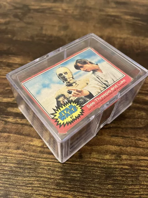 Topps Star Wars Series 2, Red, Trading Cards. Complete Set. (66-122) Fair. 1977