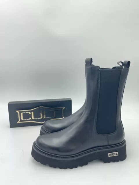 SCARPE STIVALI ANFIBI donna CULT clg103130 slash mid leather black