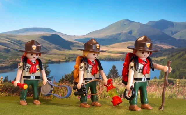 Playmobil Custom Scout Trooper + Véhicule (Star Wars V) Réf