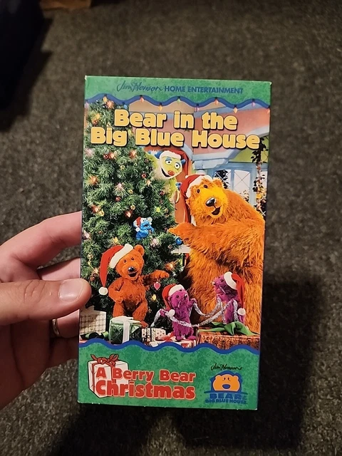 BEAR IN THE Big Blue House - A Berry Bear Christmas VHS 2000 Jim Henson