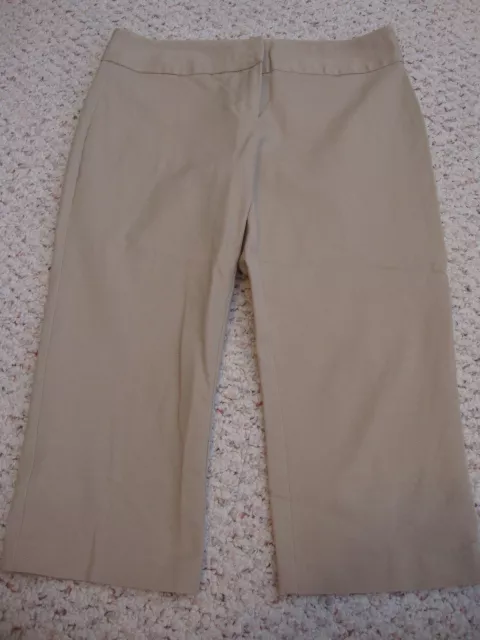 Women's LAURA ASHLEY khaki capri pants, 8p  8