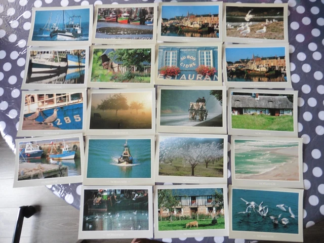 Lot 30 Cartes Postales Rétro Voyage - Paysages Scéniques Du Monde Artistiques