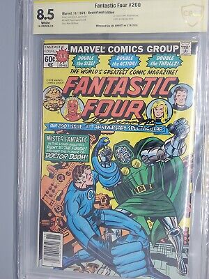 Fantastic Four #200 1978 not CGC 8.5 Doctor Doom App Signed by Joe SINNOTT