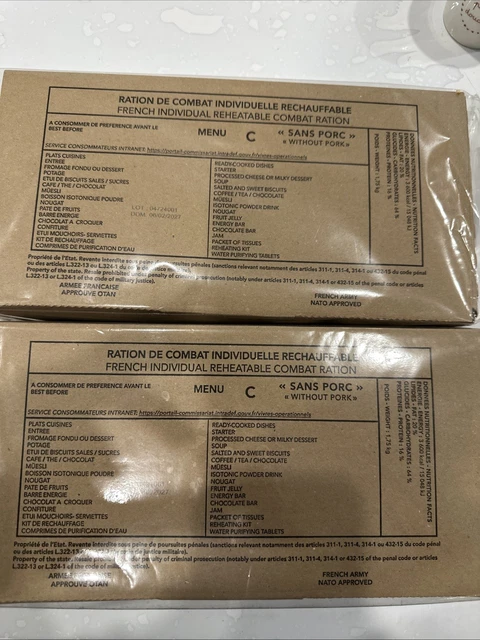 Ration De Combat Américaine MRE 03/2027 - Menu 7 Lanières De Bœuf - Neuve