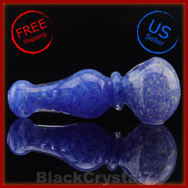 4.5 inch Handmade Thick Blue Rook Chess Piece Tobacco Smoking Bowl Glass Pipes