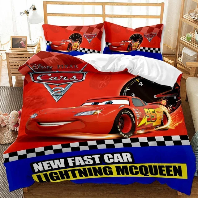 CARS LIGHTNING MCQUEEN Single/Double/Queen Bed Boy teen Quilt Cover Set ...