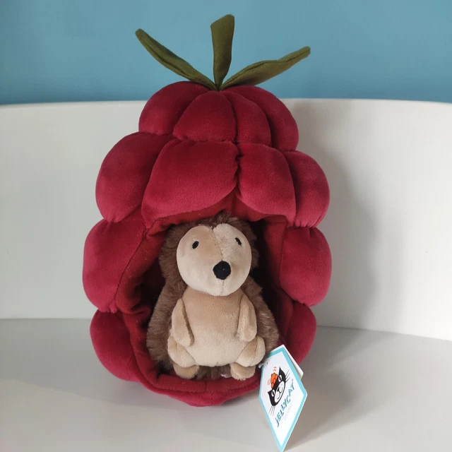 JELLYCAT BRAMBLING HEDGEHOG in Raspberry Soft Toy, Brand New WITH TAGS