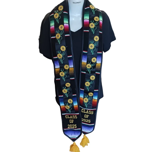 ESTOLA GRADUACION 2025 Mexicana/ Mexican Graduation Stole 2025 Floral