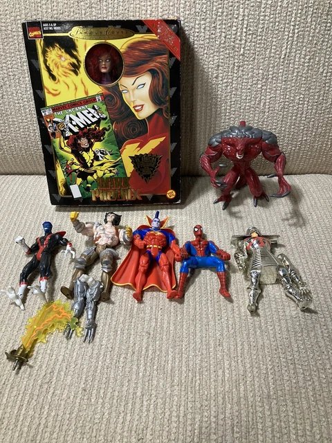 Vintage 7 Figure Lot Toy Biz 90's Marvel Superheroes Villians Xmen Wolverine