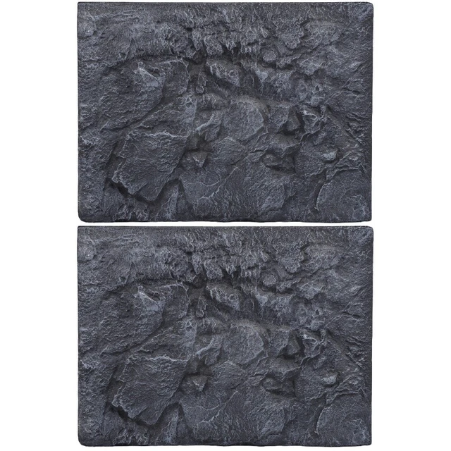 2pcs Ornement de panneau de pierre de simulation décorative pour le coque du