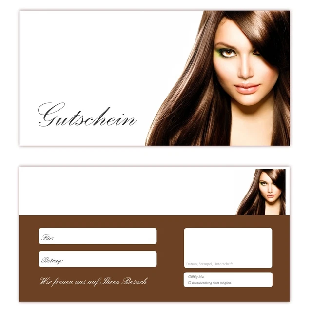 20 x Frisör Geschenkgutscheine (Friseur-646) TOP Gutscheine für ihr Haarstudio