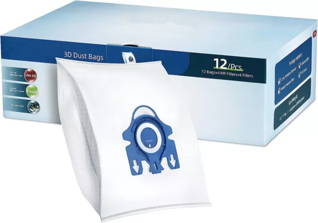 Miele GN HyClean 3D Efficiency Vacuum Dust Bag & Filter Pack