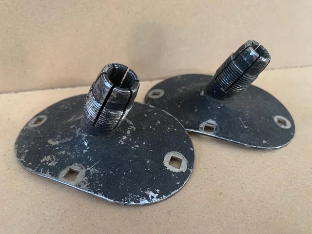 ROGERS Swivomatic Bass Drum SPUR BRACKET Parts Lot of 2x 60s 70s Vtg Swivo Leg