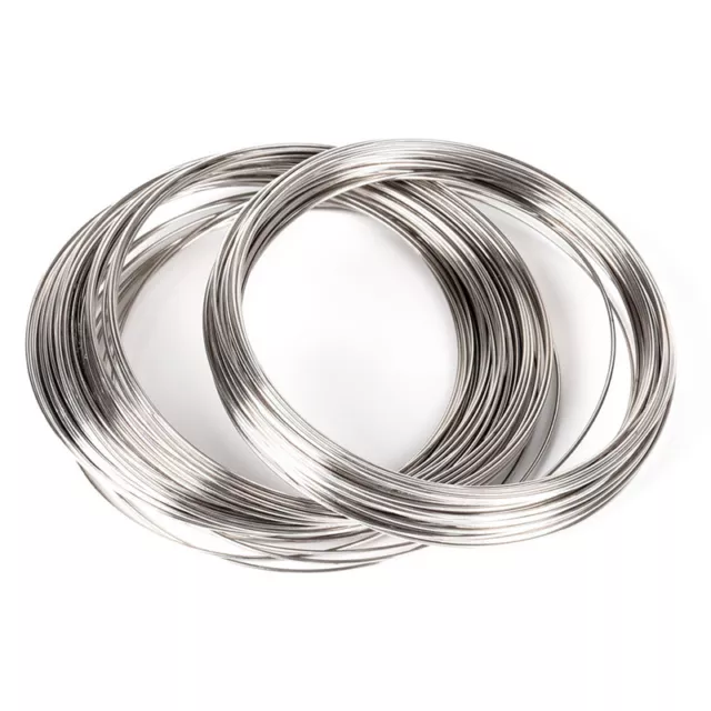 100Pcs/Set Loops Stainless Steel Memory Wire Bracelet Jewelry Making YK