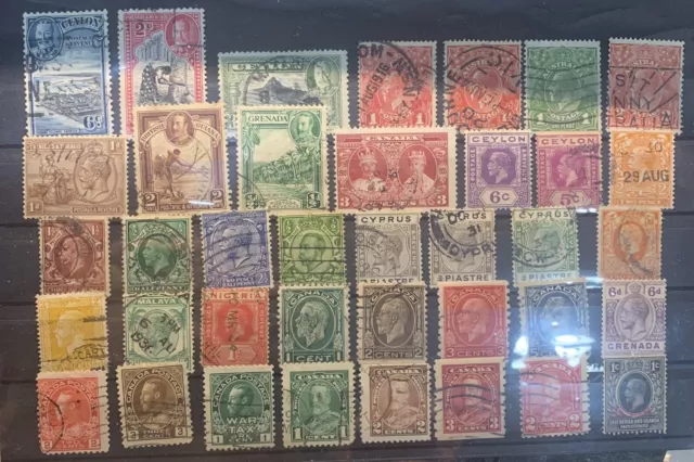 Commonwealth KGV stamps used