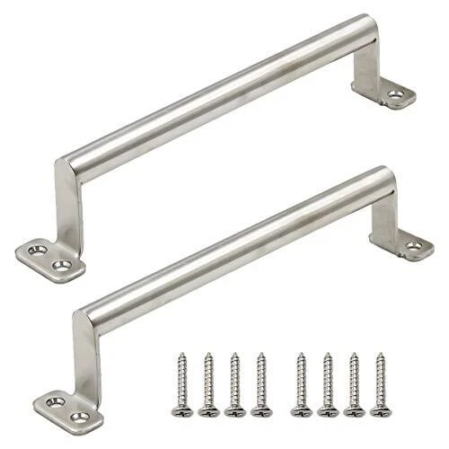Rannb Large Pull Handle Stainless Steel Barn Handle Closet Door Handle - Pack of