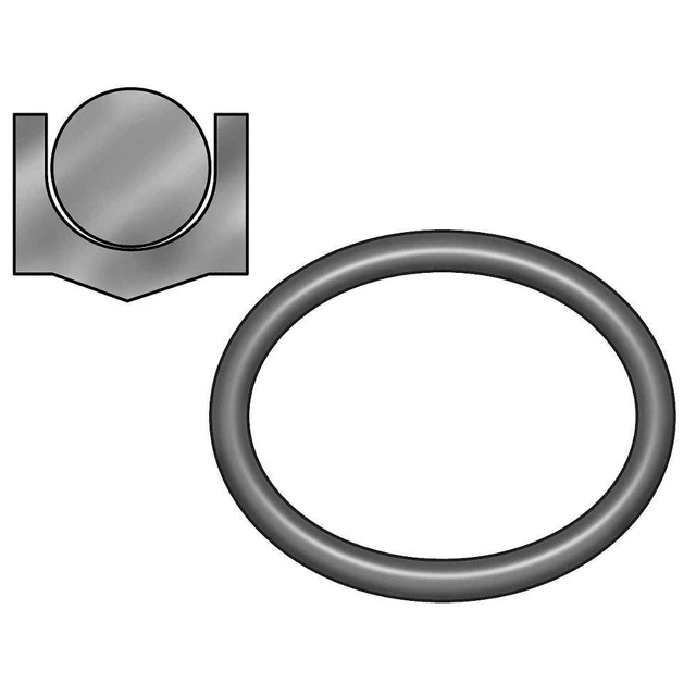 GRAINGER APPROVED 2JAZ8 Piston Crown Seal,Bore Dia. 2-1/2"