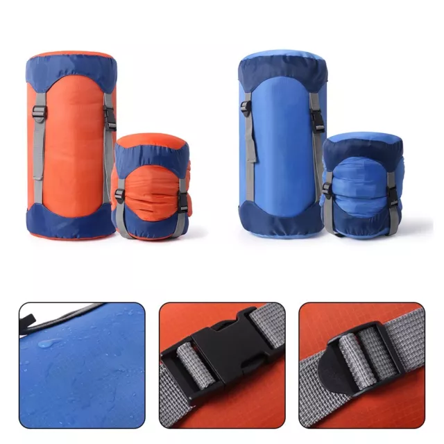 Sac de rangement imperméable multifonctionnel pour camping sac de couchage bleu