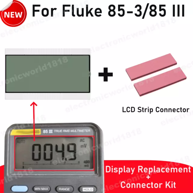 Per Fluke 85-3/85 III True RMS multimetri parti riparazione schermo LCD con kit