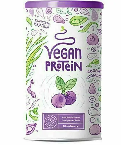 Proteina Vegano Arándano Proteina Vegetal Arroz Germinado, De Lunares, De Grano