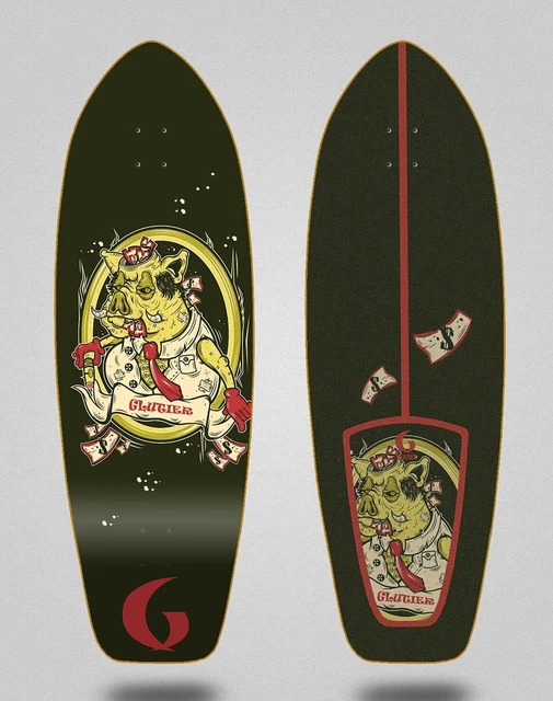 Glutier Surfskate Deck Surf Skate Board Tell Mou 31