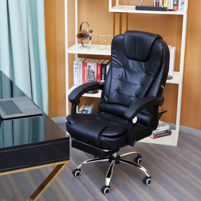 Chaise de Bureau massage Fauteuil de Bureau siège de bureau avec Repose-Pieds
