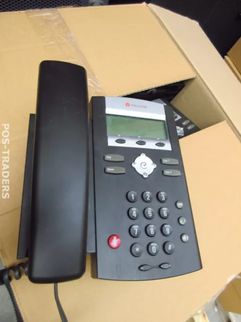 Polycom Soundpoint IP 331 VoIP PoE TÉLÉPHONE 2201-12365-001 + HANDSET & STAND