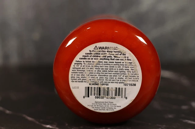 Bougie Yankee Candle 22 Oz - Parfum Peppermint, édition Limitée Discontinuée, Rare