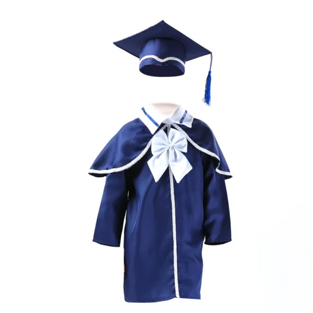 Abiti da laurea bambini berretto da scuola materna e cappelli bambini uniforme nappa
