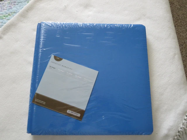 Juego De Portada De Álbum Creative Memories Azul 12 X 12", Sin Páginas, Nuevo