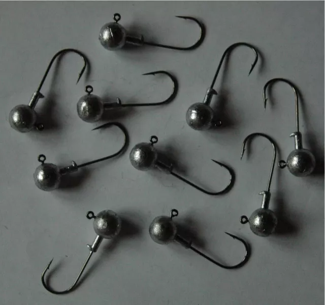 10 Têtes Plombées 14g – Type Balle, Pour Pêche Au Lancer, Jigging, Leurres