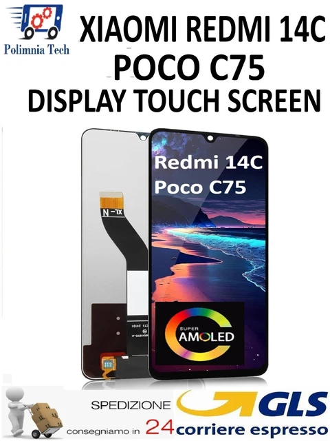 Écran + Vitre Tactile Pour Xiaomi Redmi 14C 5G – Pièce Neuf D'Origine, Couleur Noir