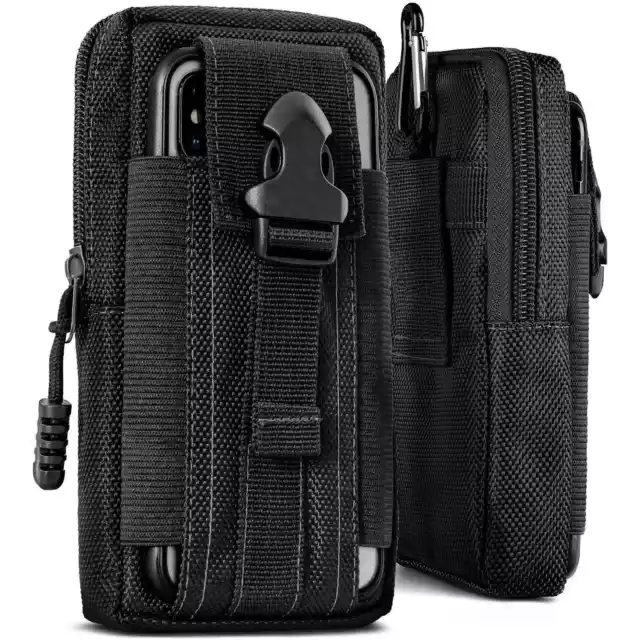 Téléphone Portable Sac Banane pour CUBOT X70 en Nylon Extérieur Housse Étui Clip