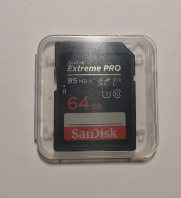 Genuine SanDisk Extreme Pro 64GB SDXC UHS-1 SD Memory Card, Speed up to 95MB/s