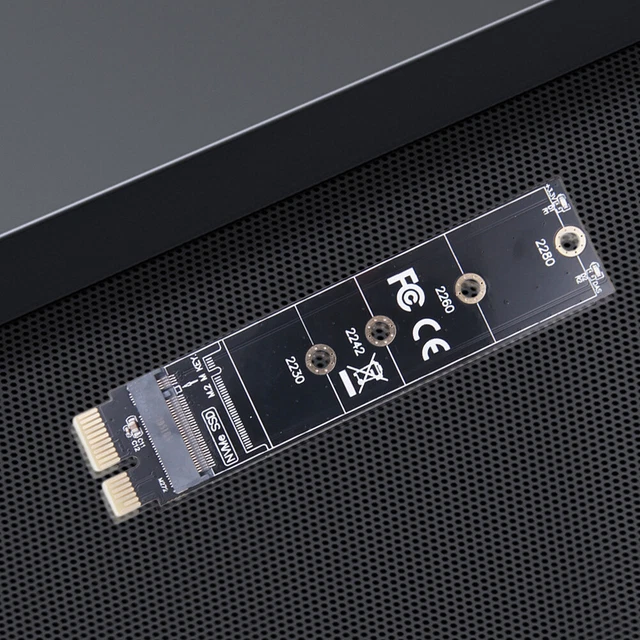 AU PCIE TO NVME M.2 SSD Adapters PCI-E M Key Supports 2230 2242 2260 ...