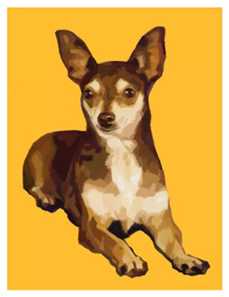 artav Chihuahua 08 Art Print Dog Puppy Painting