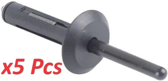 10x Wheel Arch Liner Push-In Rivet Clips - Compatible With BMW, SAAB, FIAT, Alfa Romeo, Vauxhall