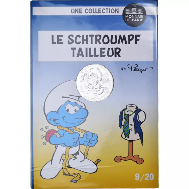 [#1063316] France, Monnaie de Paris, 10 Euro, Le Schtroumpf Tailleur (9/20), 202