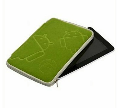 Audiola Custodia MORBIDA per Tablet 7" AUDIOLA CUS 0171 Verde IMBOTTITA a Zip Cerniera 