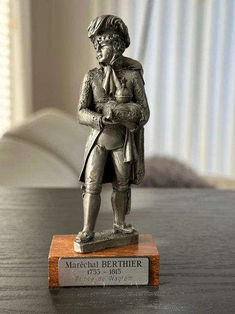 Statuette En Étain Maréchal Berthier (1753-1815) - Les Étains Du Prince - Occasion