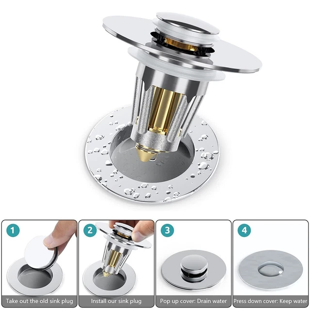 Materiale ABS tappi di scarico setaccio bagno per bagno universale 28-38 mm