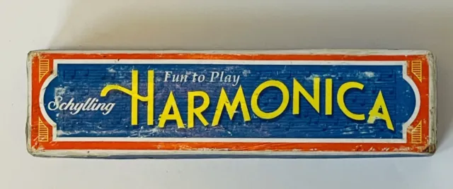 Schylling Harmonica Fun to Play 16 Hole  Silver/Green Metal/Plastic