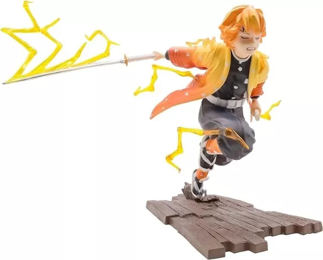 Figura de acción Demon Slayer Zenitsu trueno respiración estatua juguete sin marca