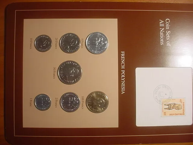 Coin Set All Nations French Polynesia 7 Coin #32692