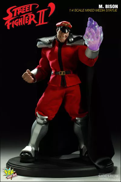 Statua Street Fighter M. BISON cultura pop shock figura originale limitata CAPCOM